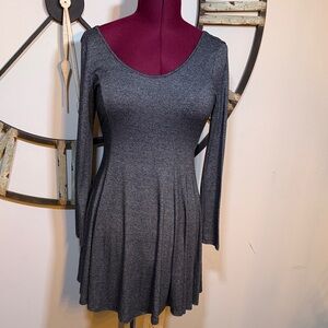 Acemi Gray Long Sleeve Dress